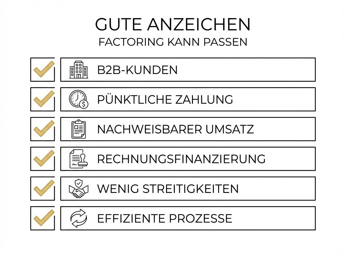 Checkliste Anzeichen Factoring